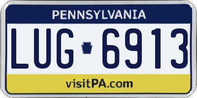 PA license plate LUG6913