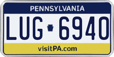 PA license plate LUG6940