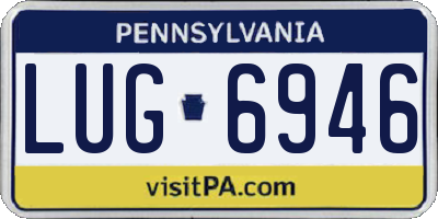 PA license plate LUG6946