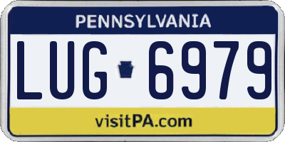 PA license plate LUG6979