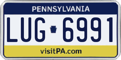 PA license plate LUG6991