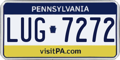 PA license plate LUG7272