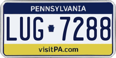 PA license plate LUG7288
