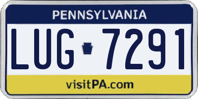 PA license plate LUG7291