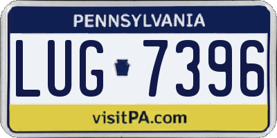 PA license plate LUG7396