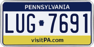 PA license plate LUG7691