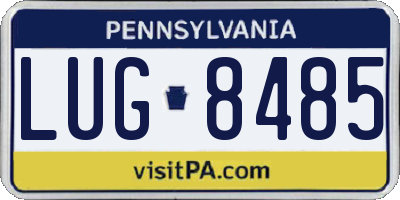 PA license plate LUG8485