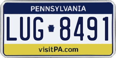 PA license plate LUG8491