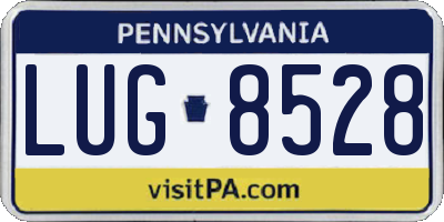 PA license plate LUG8528