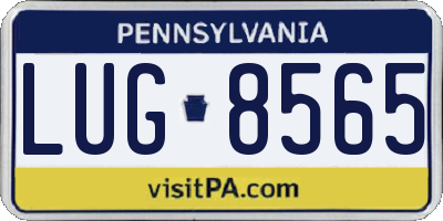 PA license plate LUG8565