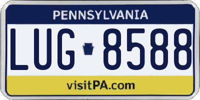 PA license plate LUG8588