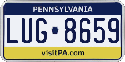 PA license plate LUG8659