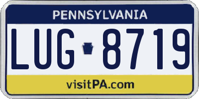 PA license plate LUG8719