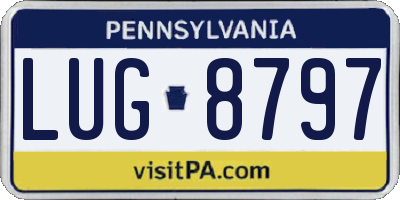 PA license plate LUG8797