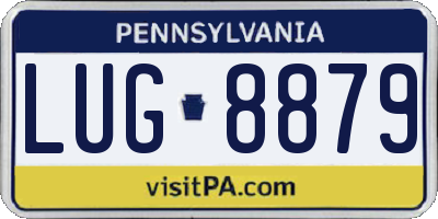 PA license plate LUG8879