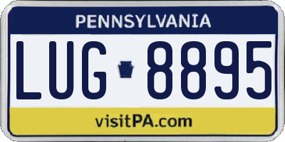 PA license plate LUG8895