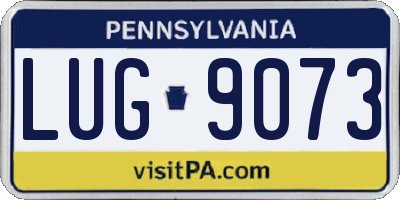 PA license plate LUG9073