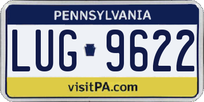 PA license plate LUG9622