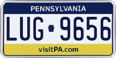 PA license plate LUG9656