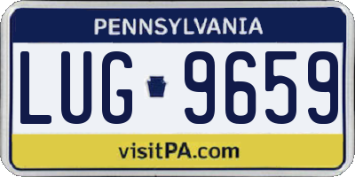 PA license plate LUG9659