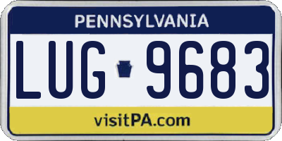 PA license plate LUG9683