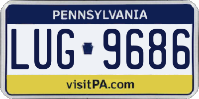 PA license plate LUG9686