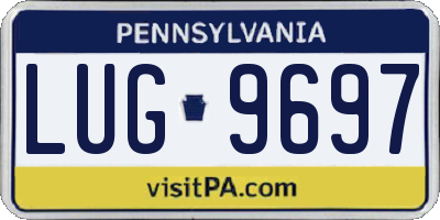 PA license plate LUG9697