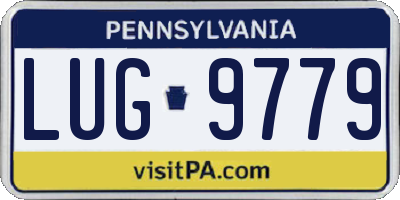 PA license plate LUG9779
