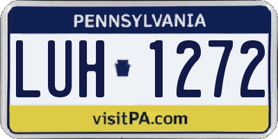 PA license plate LUH1272