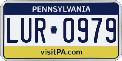 PA license plate LUR0979