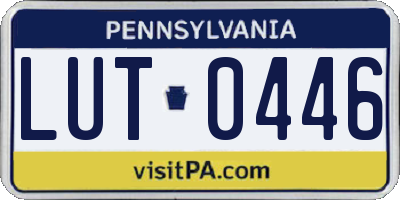 PA license plate LUT0446