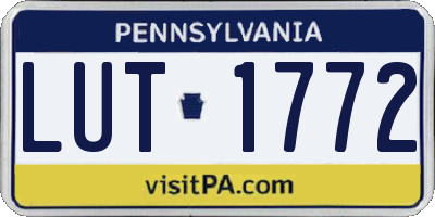 PA license plate LUT1772