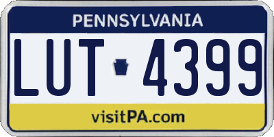 PA license plate LUT4399