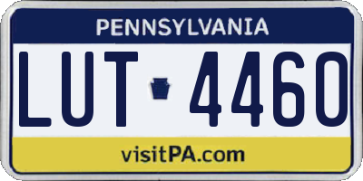 PA license plate LUT4460