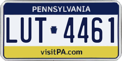PA license plate LUT4461