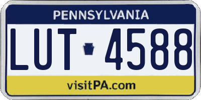 PA license plate LUT4588