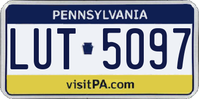 PA license plate LUT5097