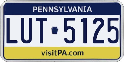PA license plate LUT5125
