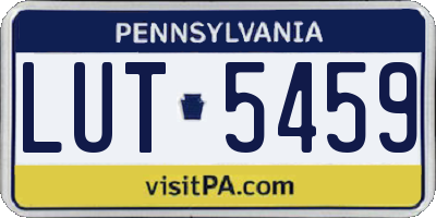 PA license plate LUT5459