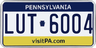 PA license plate LUT6004
