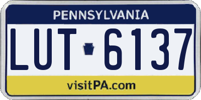 PA license plate LUT6137