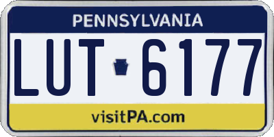 PA license plate LUT6177