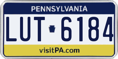 PA license plate LUT6184