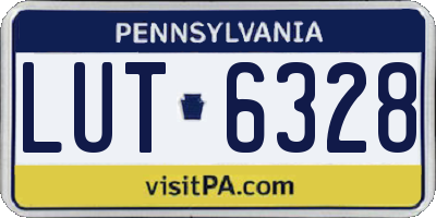 PA license plate LUT6328
