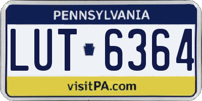 PA license plate LUT6364