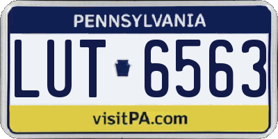 PA license plate LUT6563
