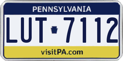 PA license plate LUT7112