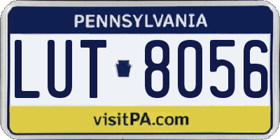 PA license plate LUT8056