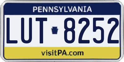 PA license plate LUT8252