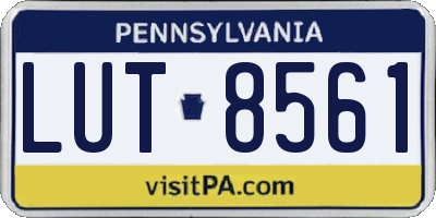 PA license plate LUT8561